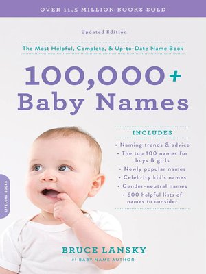 cover image of 100,000+ Baby Names